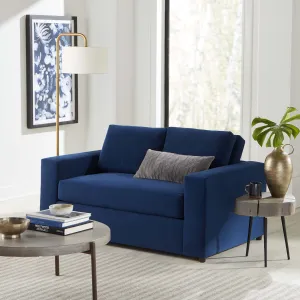 Avendale Velvet Loveseat – Made in the USA With Bench Seat Cushion by Modway