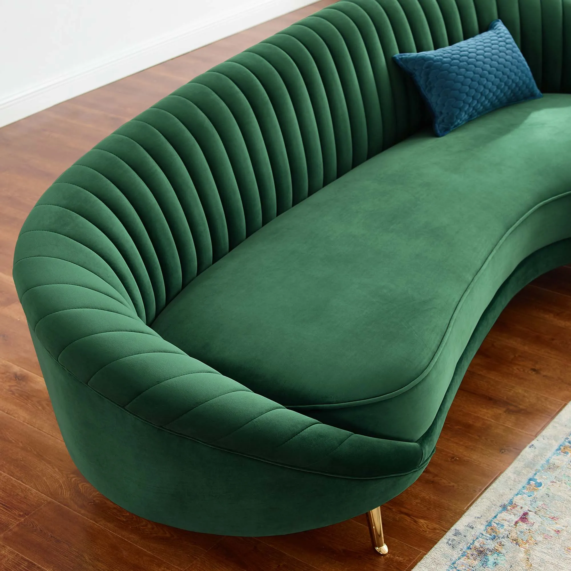 Camber Channel Tufted Performance Velvet Sofa by Modway