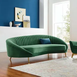 Camber Channel Tufted Performance Velvet Sofa by Modway