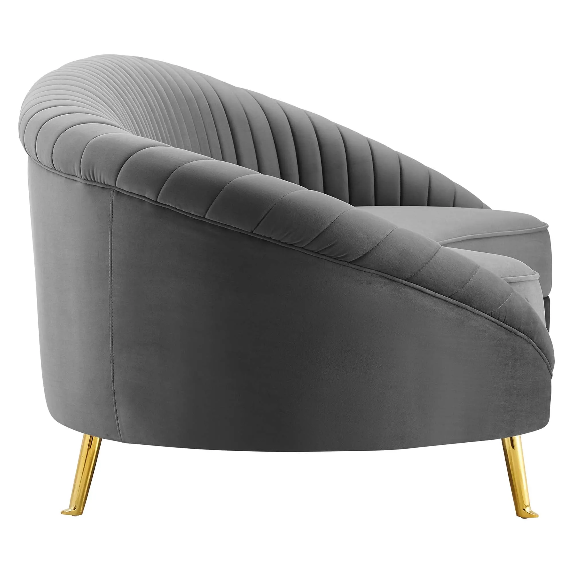 Camber Channel Tufted Performance Velvet Sofa by Modway