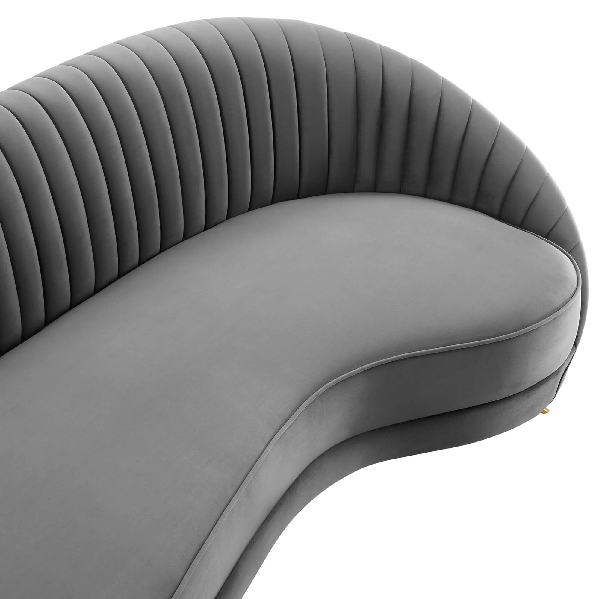 Camber Channel Tufted Performance Velvet Sofa by Modway