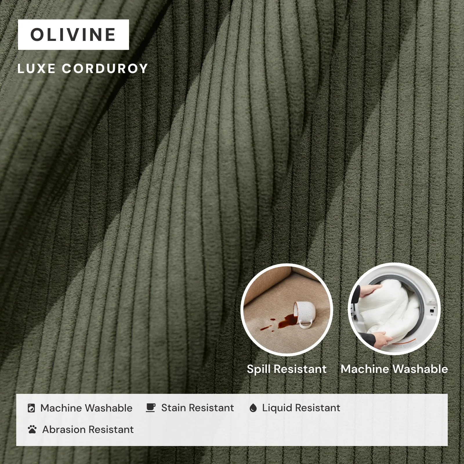 Elevate Comfort Layer for 2-Seater Sofa   Armchair Set in Olivine