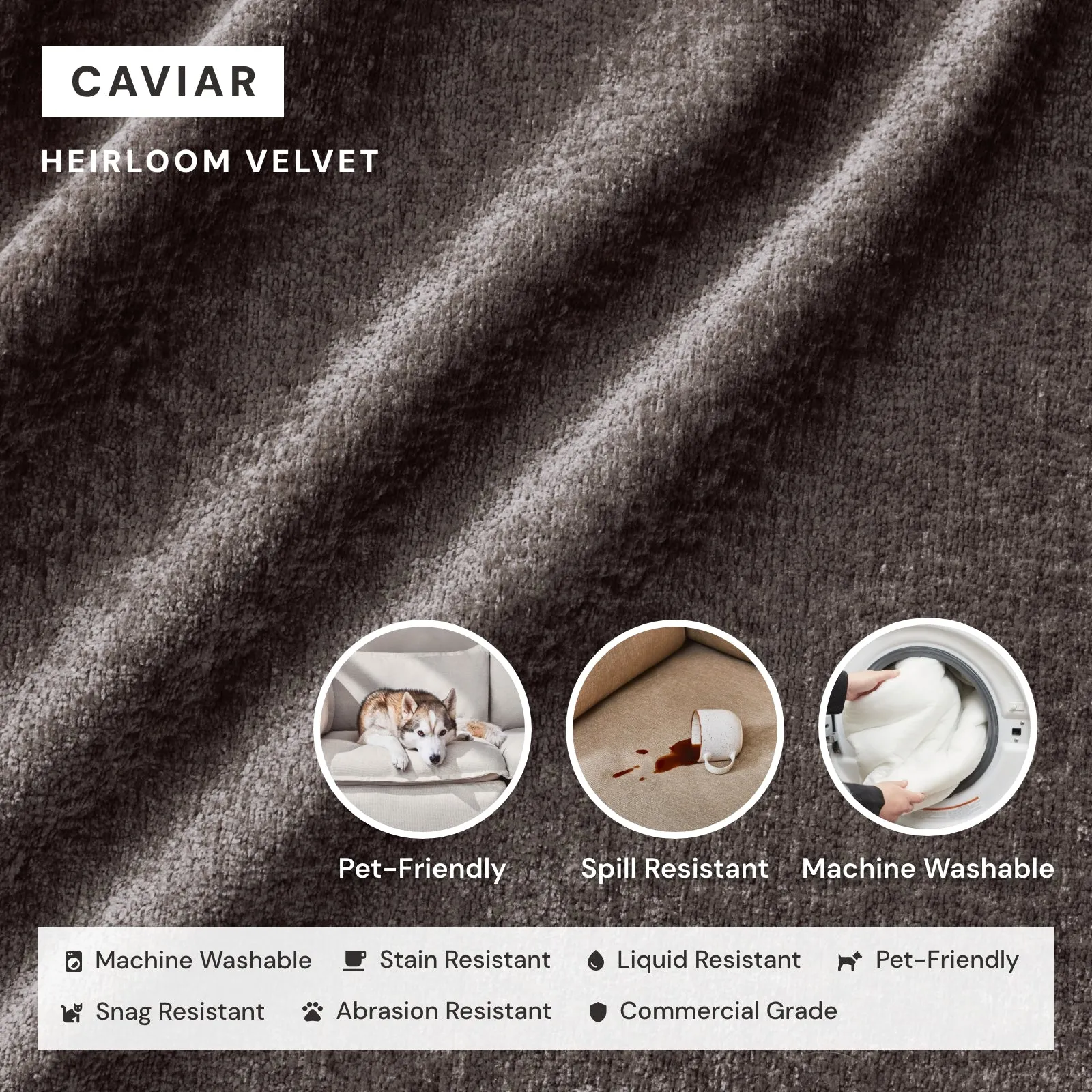 Elevate Comfort Layer for 7-Seater Corner Sectional in Caviar