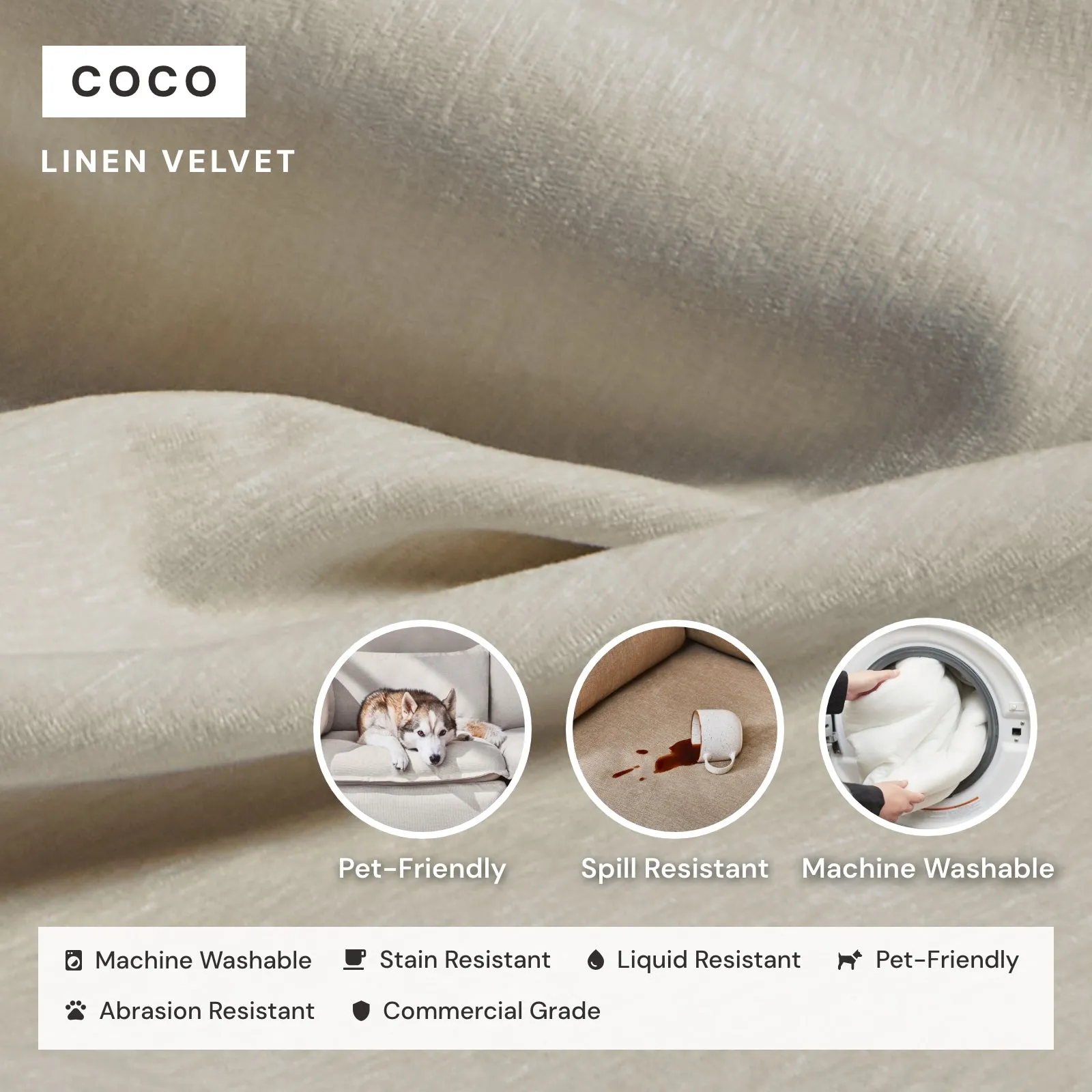 Elevate Comfort Layer for 7-Seater Open-Ends U-Sectional in Coco