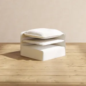 Elevate Comfort Layer for 9-Seater U-Sectional   Bench Ottoman in Powder