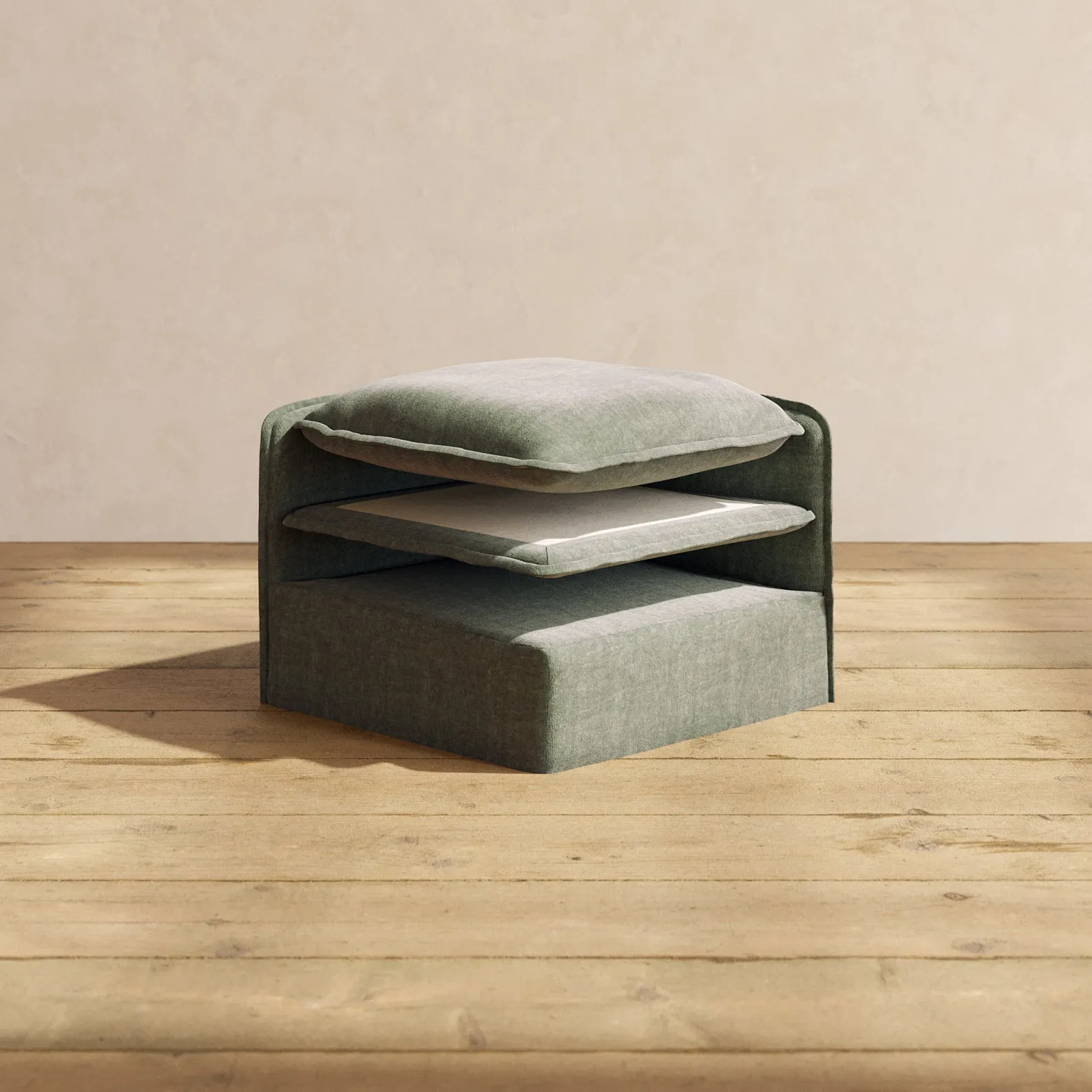 Elevate Comfort Layer Set for 3-Seater Sectional | Heirloom Velvet in Willow