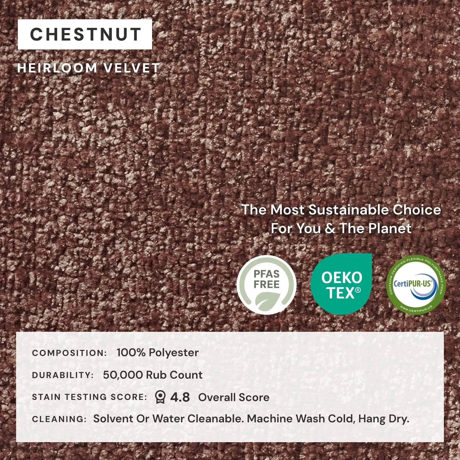 Elevate Comfort Layer Set for 7-Seater Open-Ends Corner Sectional | Heirloom Velvet in Chestnut