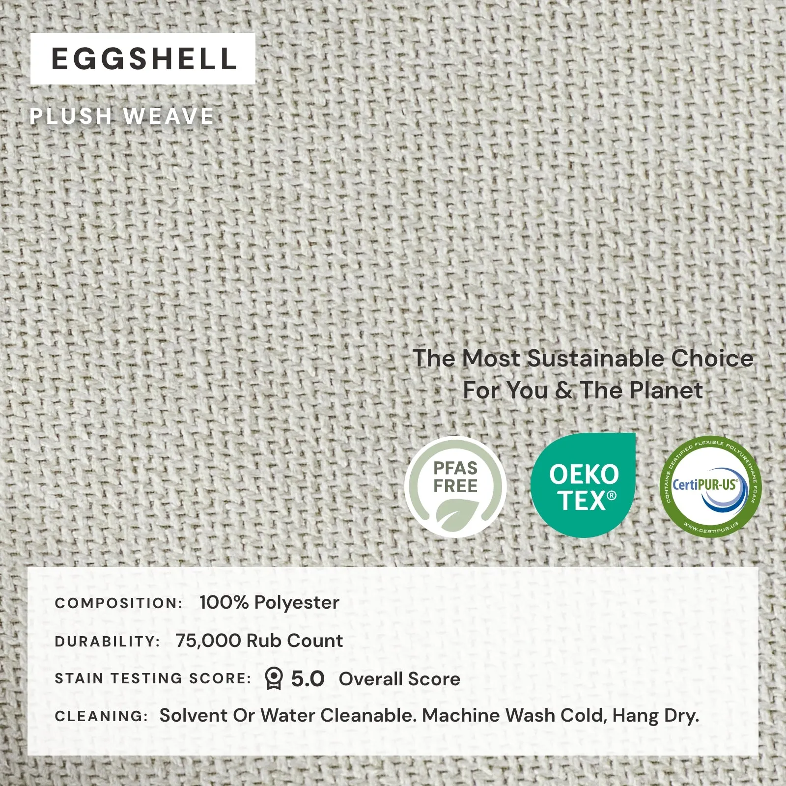 Elevate Comfort Layer Set for 7-Seater Open-Ends Corner Sectional | Plush Weave in Eggshell