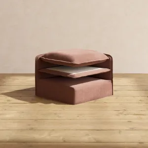 Elevate Comfort Layer Set for 7-Seater Open-Ends U-Sectional   Ottoman | Heirloom Velvet in Chestnut