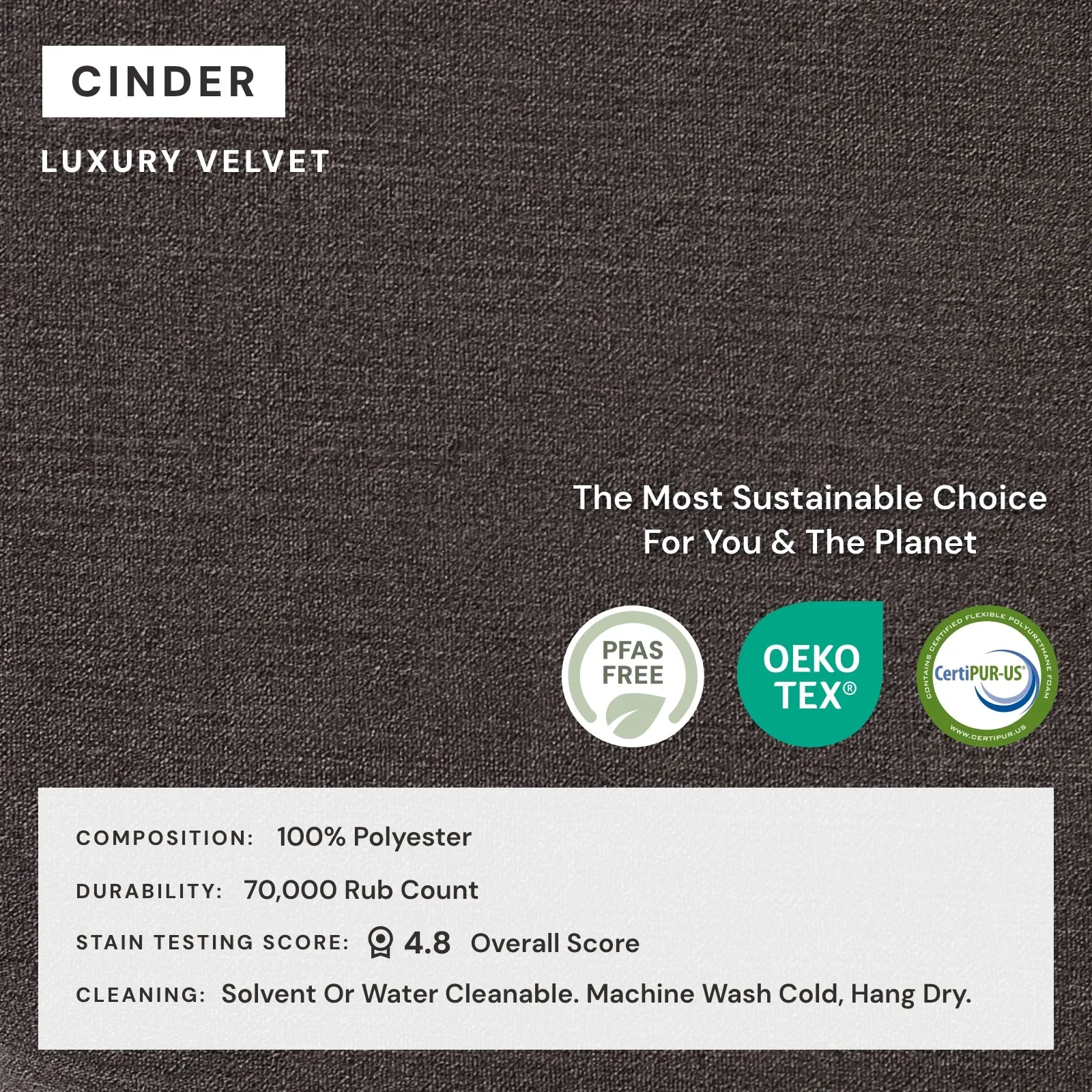 Elevate Comfort Layer Set for 8-Seater U-Sectional | Luxury Velvet in Cinder