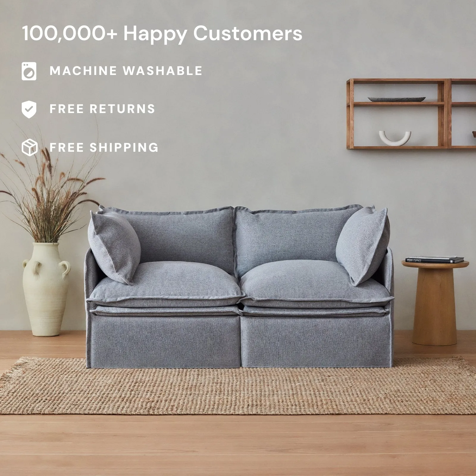 Elevate Comfort Layer Set for Armchair Set | Plush Weave in Cloud
