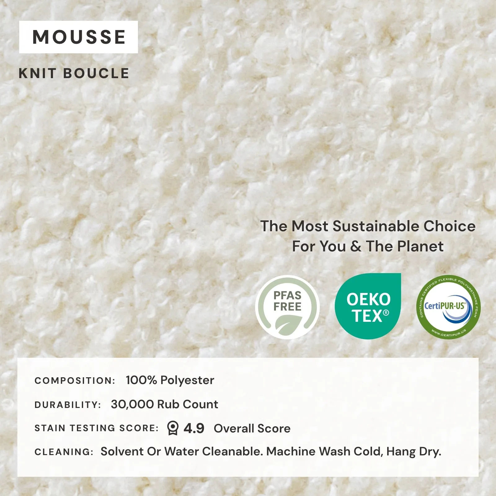 Elevate Comfort Layer Set for Modular Unit | Knit Boucle in Mousse