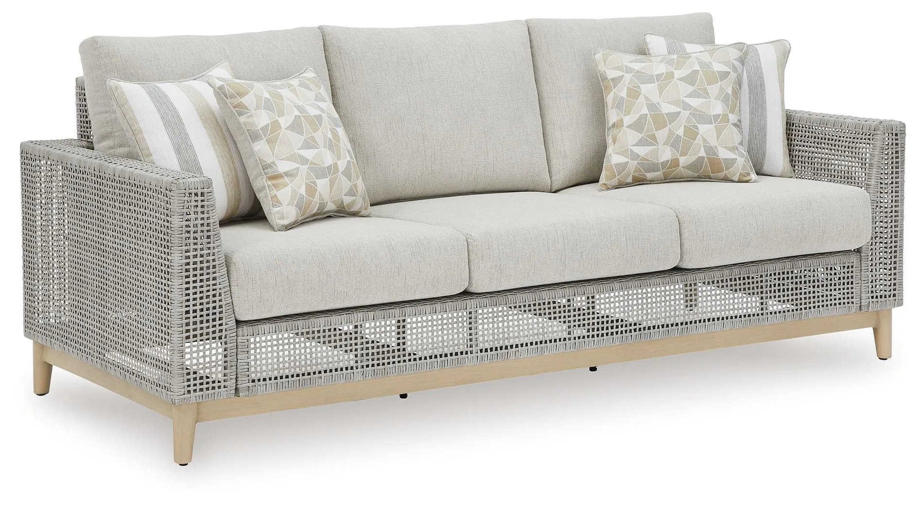 Seton Creek Gray Sofa With Cushion