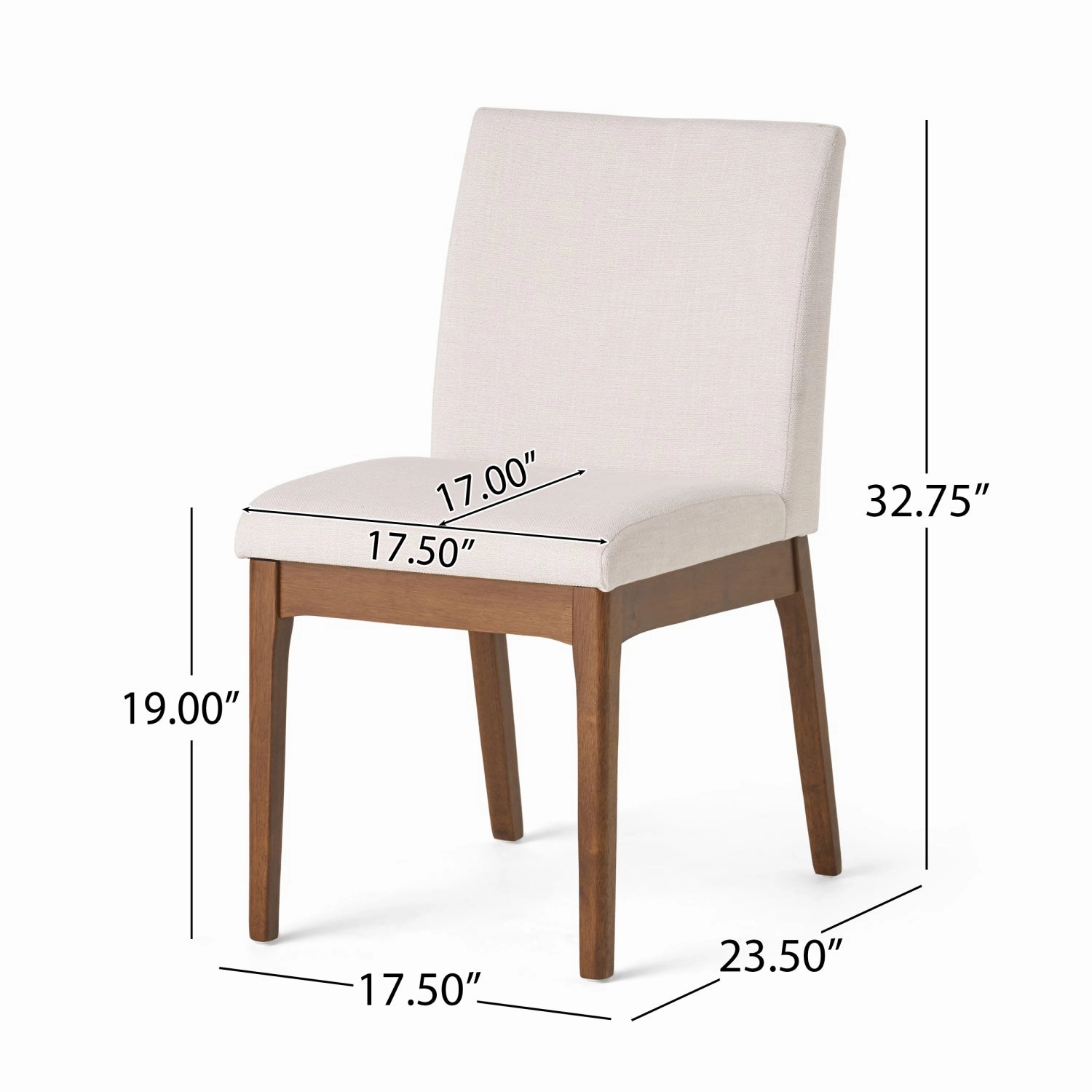 Streamdale 5-Pc Dining Set: Wood Table & 4 Upholstered Chairs
