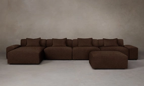 The Breuer Modular Sectional - Italian Brushed Wool Cocoa